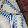 Couvre matelas plaide avec deux coussins tissés à la main, Pure laine motifs amazigh. Création pièce unique