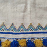 Couvre matelas plaide avec deux coussins tissés à la main, Pure laine motifs amazigh. Création pièce unique